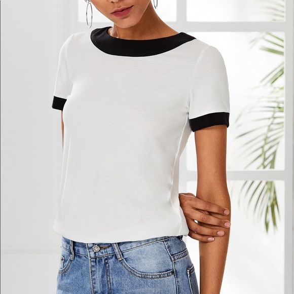 🆕Contrast top with pleated mesh bow back detail - Picture 4 of 7